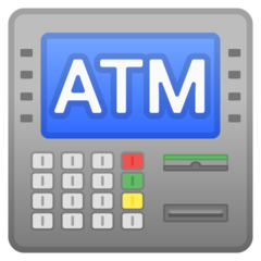 Emoji Tanda ATM Google