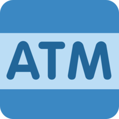 Emoji Tanda ATM Twitter