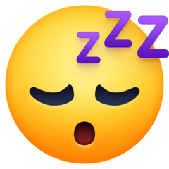 Emoji Wajah Tertidur Facebook