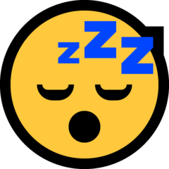 Emoji Wajah Tertidur Microsoft