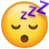 Emoji Wajah Tertidur WhatsApp