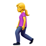 Emoji Wanita Berjalan Apple