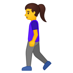 Emoji Wanita Berjalan Google