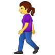 Emoji Wanita Berjalan Samsung