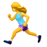 Emoji Wanita Berlari Apple