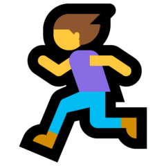 Emoji Wanita Berlari Microsoft