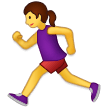 Emoji Wanita Berlari Samsung