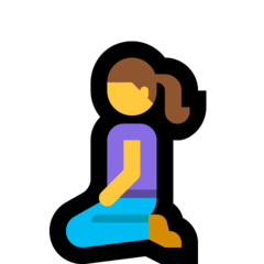 Emoji Wanita Berlutut Microsoft