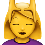 Emoji Wanita Sedang Dipijat Apple