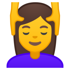 Emoji Wanita Sedang Dipijat Google