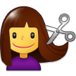 Emoji Wanita Sedang Potong Rambut Samsung