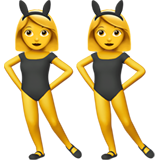 Emoji Wanita dengan Telinga Kelinci Apple