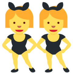 Emoji Wanita dengan Telinga Kelinci Twitter