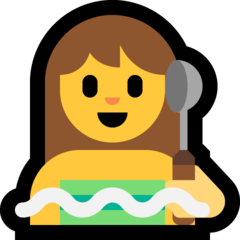 Emoji Wanita di Sauna Microsoft