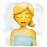 Emoji Wanita di Sauna WhatsApp