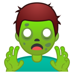 Emoji Zombie Pria Google