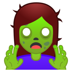 Emoji Zombie Wanita Google