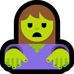 Emoji Zombie Wanita Microsoft