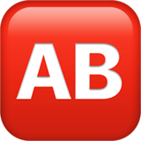 Emoji AB Golongan Darah Apple