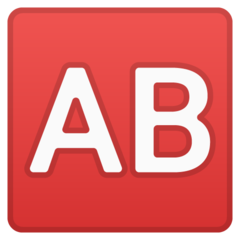 Emoji AB Golongan Darah Google