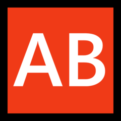 Emoji AB Golongan Darah Microsoft