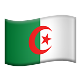 Emoji Bendera Aljazair Apple