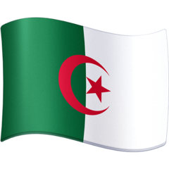 Emoji Bendera Aljazair Facebook