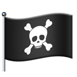 Emoji Bendera Bajak Laut Apple