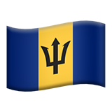 Emoji Bendera Barbados Apple
