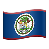 Emoji Bendera Belize Apple