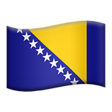 Emoji Bendera Bosnia & Herzegovina Apple