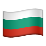 Emoji Bendera Bulgaria Apple