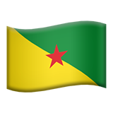 Emoji Bendera Guyana Prancis Apple