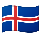 Emoji Bendera Islandia Google
