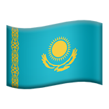 Emoji Bendera Kazakhstan Apple