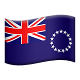 Emoji Bendera Kepulauan Cook Apple