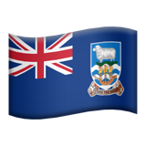 Emoji Bendera Kepulauan Falkland Apple