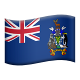 Emoji Bendera Kepulauan Georgia Selatan &. Sandwich Selatan Apple
