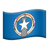 Emoji Bendera Kepulauan Mariana Utara Apple
