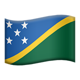 Emoji Bendera Kepulauan Solomon Apple