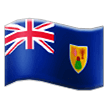 Emoji Bendera Kepulauan Turks & Caicos Samsung