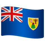 Emoji Bendera Kepulauan Turks & Caicos WhatsApp