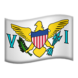 Emoji Bendera Kepulauan Virgin AS apple