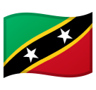 Emoji Bendera Kitts & Nevis Google