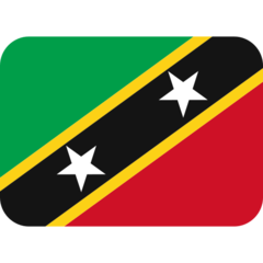 Emoji Bendera Kitts & Nevis Twitter
