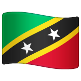 Emoji Bendera Kitts & Nevis WhatsApp