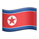 Emoji Bendera Korea Utara Apple