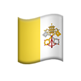 Emoji Bendera Kota Vatikan Apple