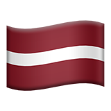 Emoji Bendera Latvia Apple