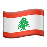 Emoji Bendera Lebanon Apple